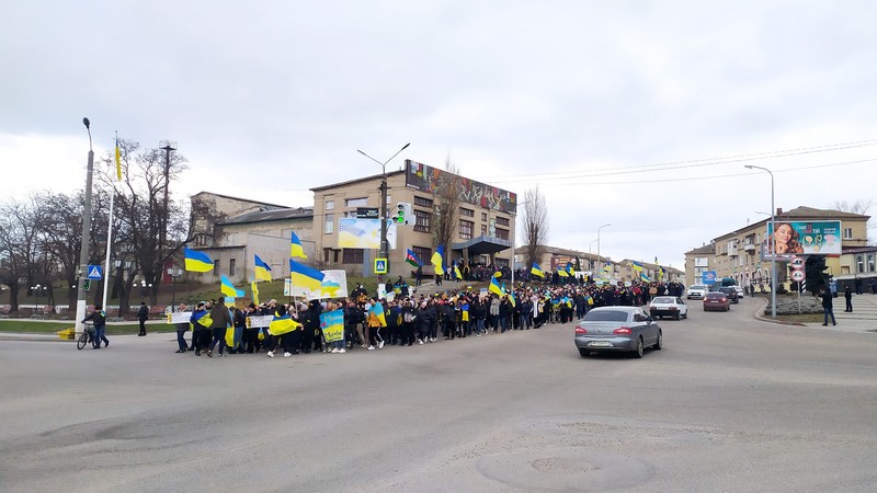 Imagine de la unul dintre marșurile zilnice