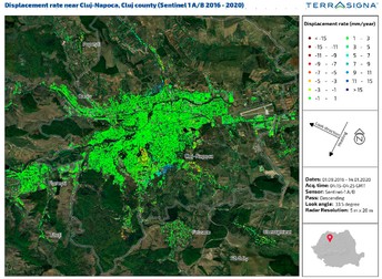 Cluj-Napoca din satelit