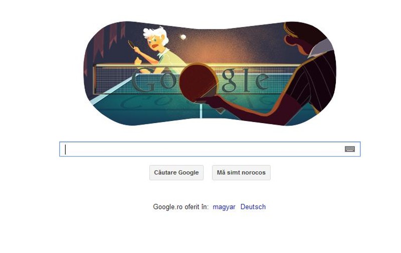 Google celebrează tenisul de masă