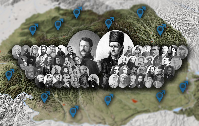Am găsit în România zero localități cu numele unor personalități feminine și 146 cu numele unor bărbați celebri. 11 sate Tudor Vladimirescu, niciun sat Ana Aslan