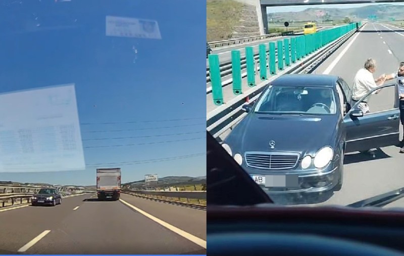 Unui șofer de 62 de ani, care a circulat pe contrasens pe autostrada A1, între Deva și Sebeș, i s-a făcut rău după ce a primit amenda de la polițiști