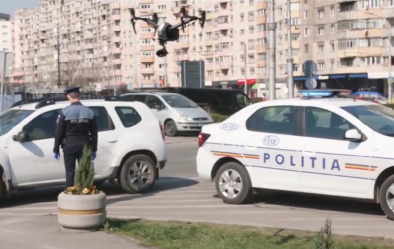 Monitorizare cu drona în Cluj-Napoca. Oamenii vor fi verificați dacă respectă izolarea