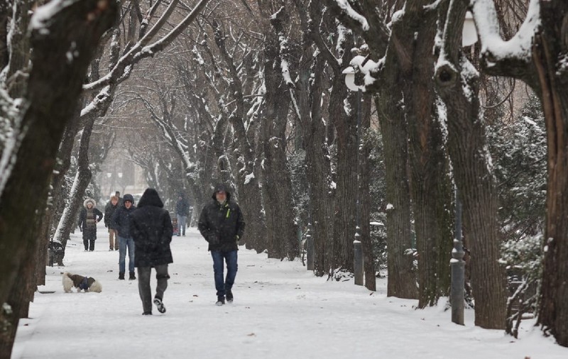 Cum arată Bucureștiul după prima ninsoare din această iarnă