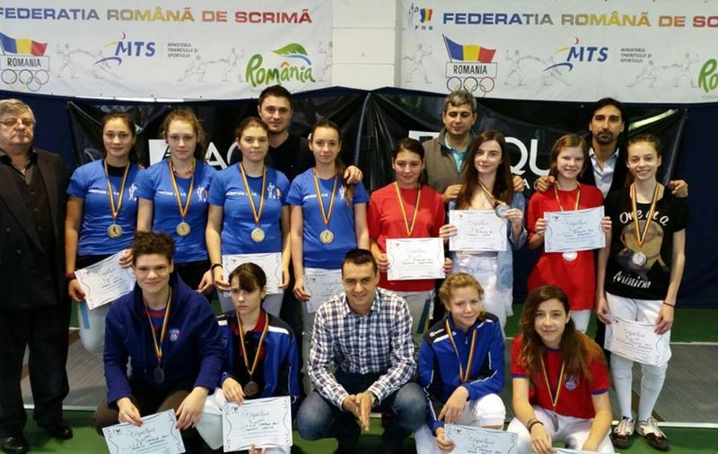 CSM Iași a câștigat Campionatul Național de sabie cadeți, proba feminină pe echipe!