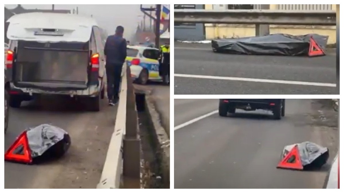 Angajatul unei firme de pompe funebre a pierdut un cadavru în sac, în mers, pe o stradă din Tăuții de Sus, în Maramureș