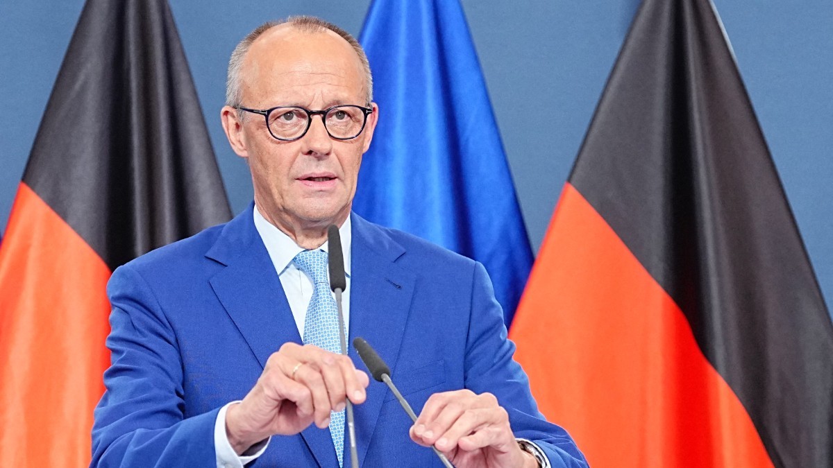 Cancelarul german Friedrich Merz a înregistrat o dublă înfrângere electorală duminică, în cadrul a două alegeri regionale, inclusiv un rezultat istoric negativ pentru Uniunea Creştin-Democrată (CDU). Sursă foto Profimedia Images