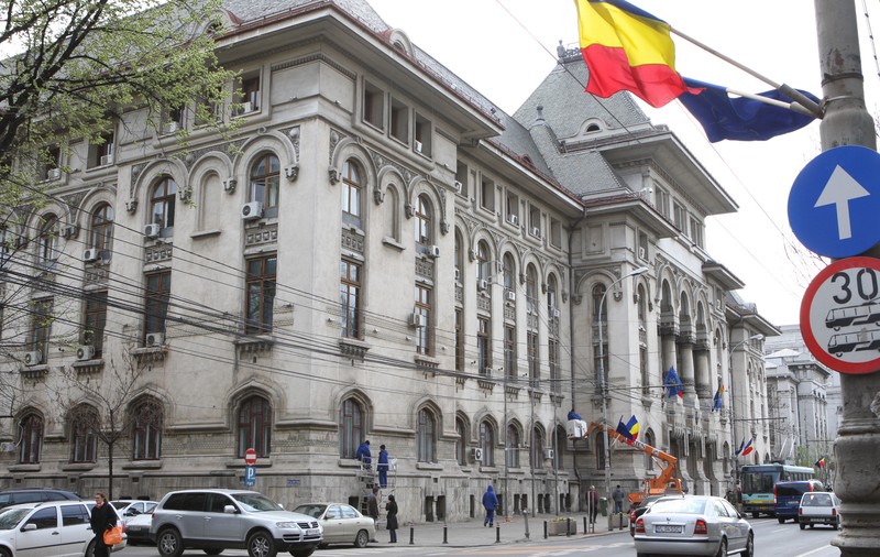 Protest pe clădirea Primăriei Capitalei
