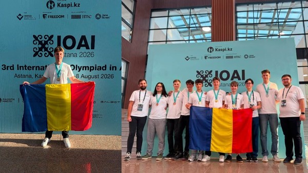 elevii romani au luat opt  medalii la olimpiada inteligenta artificiala - 2026