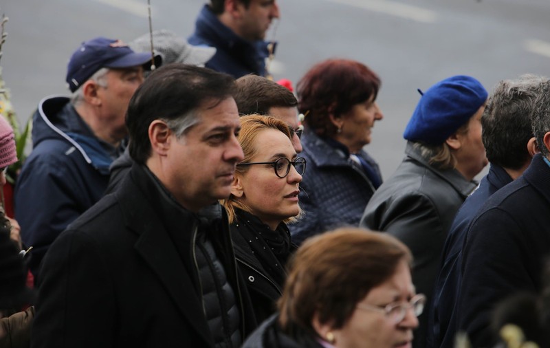 FOTO & VIDEO / Andreea Esca a participat la Procesiunea de Florii din Capitală. A trecut la catolicism, după ce s-a măritat cu Alexandre Eram