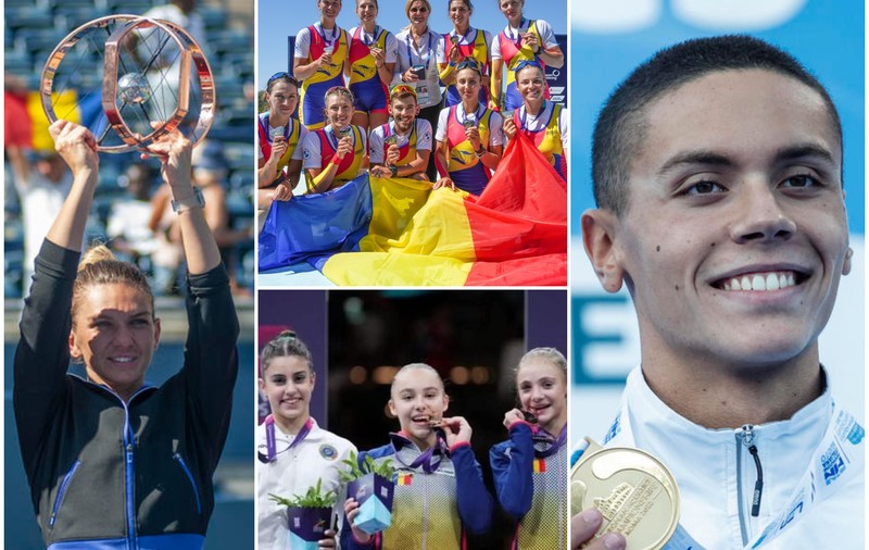 Ce săptămână pentru România! Simona Halep e campioană, record modial pentru David Popovici, canotorii și tinerele gimnaste aduc acasă 14 medalii