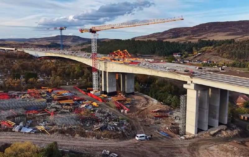 Lucrări la Viaductul Nădășelu