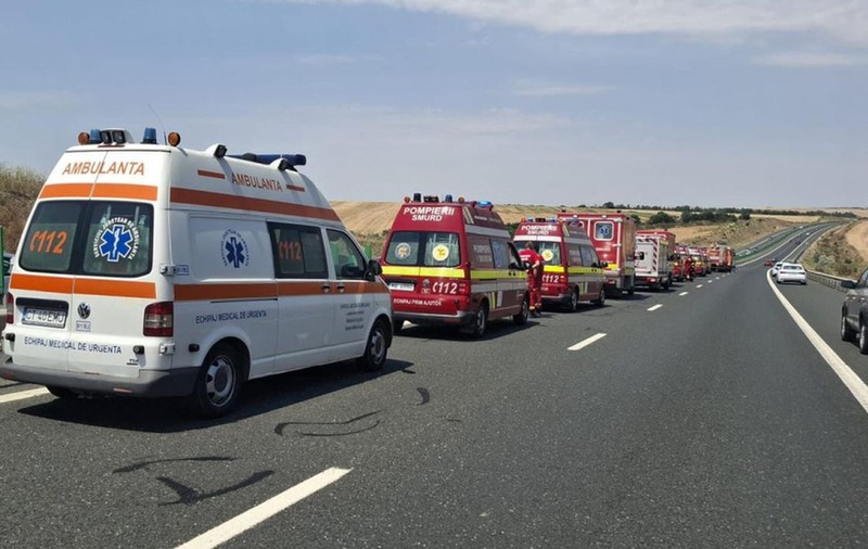 Accident în lanț cu 6 mașini, pe Autostrada Soarelui: a fost activat Planul Roșu de Intervenție, traficul este blocat