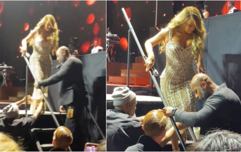 Mariah Carey, filmată în timp ce merge cu greu pe scări. Motivul pentru care și-a anulat mai multe concerte de Crăciun