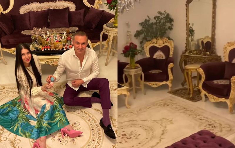 Imagini din vila în care Alin Oprea locuiește cu Medana. Doar livingul are 100 de metri pătrați: „Am reușit să îmi creez propriul Paradis”