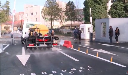 Străzile din Constanța, dezinfectate