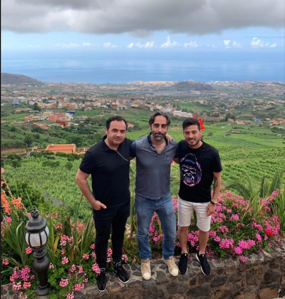 David Silva, dreapta, acasă, la Tenerife