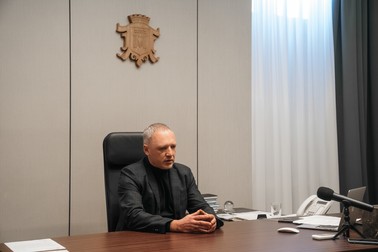 Roman Kliciuk, în biroul său