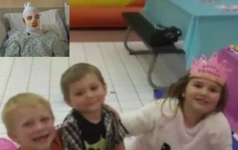 VIDEO | Un bărbat a suferit arsuri de gradul trei pe tot corpul după ce a intrat în flăcări pentru a-și salva cei trei nepoței