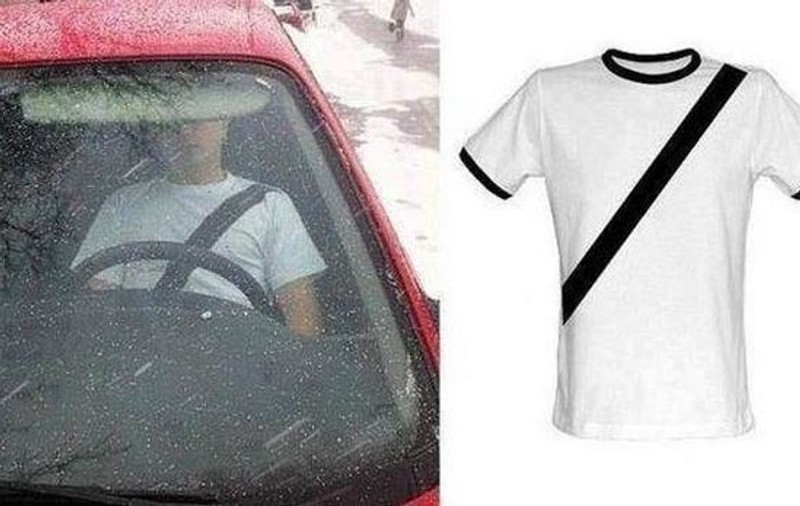 Asta e cea mai tare metodă pentru a-i păcăli pe poliţişti! Uite cum poţi să le arăţi că ai centură!