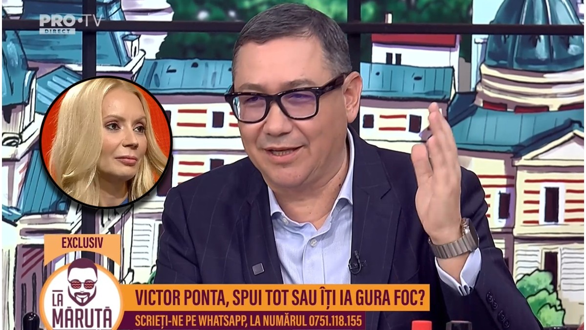 Victor Ponta a vorbit despre divorțul de Daciana Sârbu în emisiunea lui Cătălin Măruță de la PRO TV
