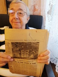 Marian Ștefan, cu un articol din ziarul Scânteia, din 1985