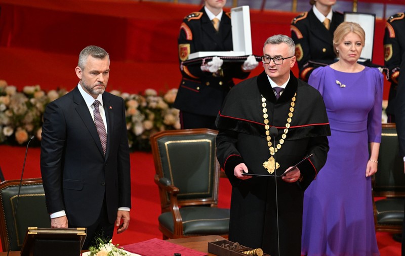 Învestit preşedinte, Peter Pellegrini promite că va reuni Slovacia, divizată de „un zid stropit cu sânge"