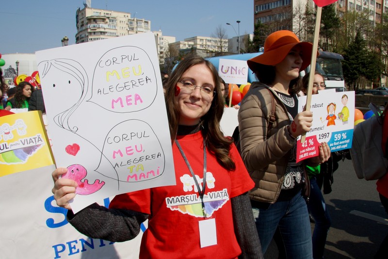Adolescentă la Marșul pentru Viață din 23 martie 2019. Foto: Michael Bird