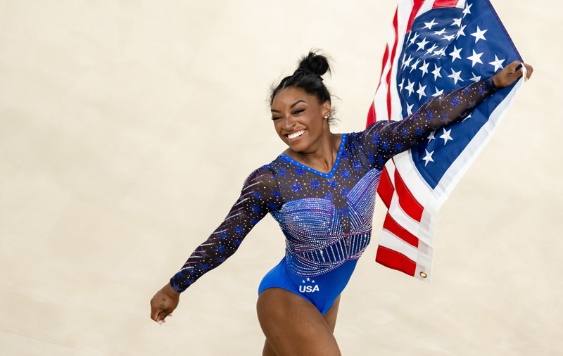 Gimnasta Simone Biles a câştigat aurul olimpic şi în finala la sărituri de la JO 2024