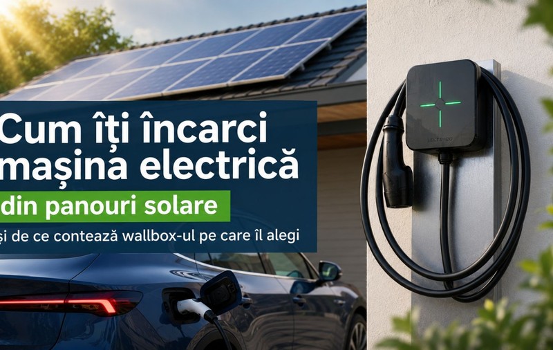 Cum îți încarci mașina electrică din panouri solare și de ce contează wallbox-ul pe care îl alegi