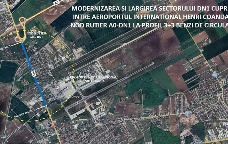 DN1 București – Ploiești va fi lărgit la trei benzi pe sens între Aeroportul Otopeni și Autostrada de Centură a Capitalei. Anunțul CNAIR