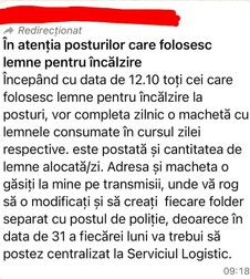 Dispoziție pentru cântărirea zilnică a lemnelor. Sursă foto: Facebook /Sindicatul Europol.