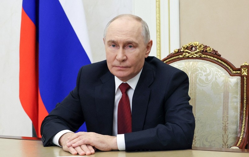 Vladimir Putin, fotografiat înainte de discursul electoral ținut rușilor Sursa foto: Profimedia
