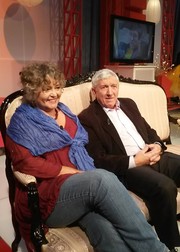 Diana Lupescu, alături de soțul ei, Mircea Diaconu, la emisiunea pe care Corina Dănilă o prezintă la TVR