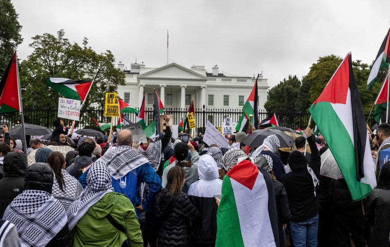 Manifestație pro-palestiniană în fața Casei Albe. Acțiuni similare, organizate și la Londra sau Sydney