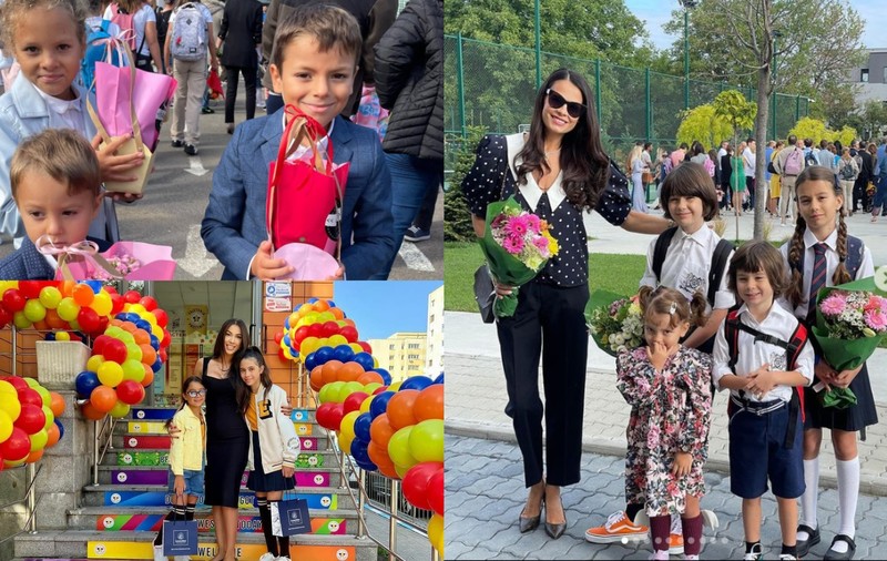 Prima zi de școală și de grădiniță pentru copiii vedetelor. Ținute moderne au purtat și elevii, dar și părinții