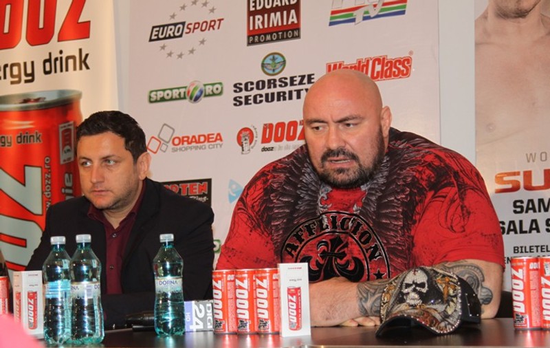 Colosul Sandu Lungu promite că va dărâma ringul sâmbătă, la propriu!