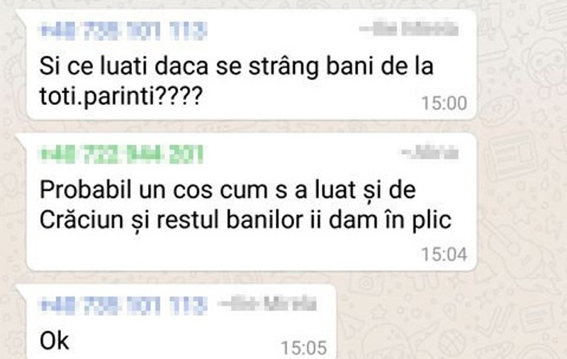Discuții pe WhatsApp despre cum strâng părinții bani pentru cadourile de Paște ale dascălilor: “Un coș cum s-a luat și de Crăciun și restul banilor îi dăm în plic”. Câți bani scoate un părinte din buzunar