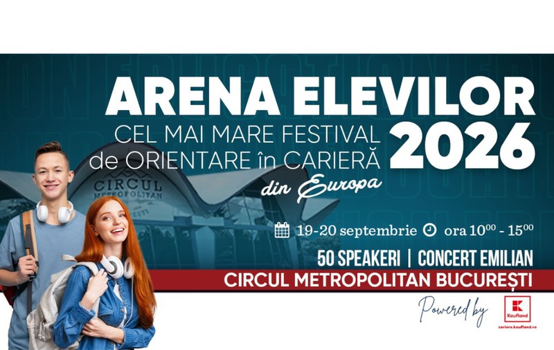 Arena Elevilor 2026: 50 de speakeri care le arată tinerilor că viitorul nu are un singur drum