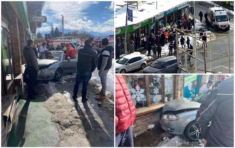 Fetiță de 6 ani lovită pe trotuar de o mașină în Petroșani. Șoferul murise la volan