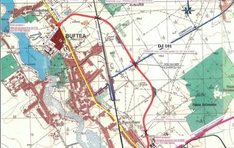S-a semnat contractul pentru construcția centurii Buftea. Proiectul valorează 281,17 milioane de lei, fără TVA