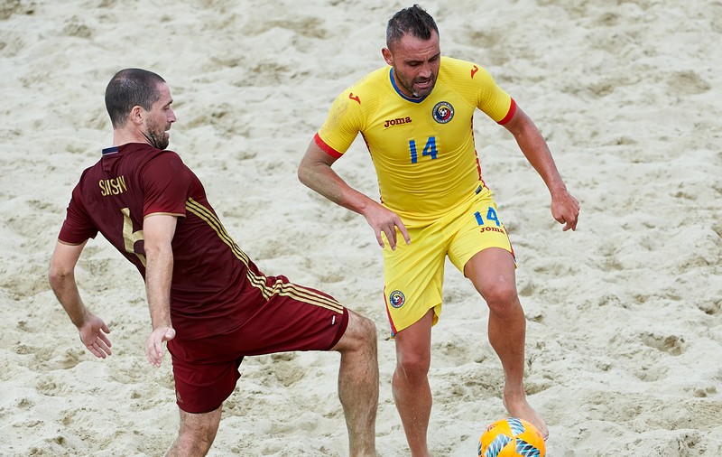 Fotbal pe plajă. Tricolorii luptă duminică, contra Belarusului, pentru evitarea ultimului loc în Divizia A din Liga Europeană