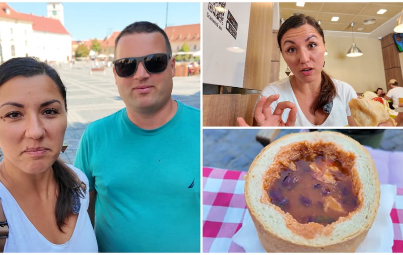 Doi americani ajunși la Sibiu, uimiți de prețurile din restaurante: „Am mâncat ciorbă și șaorma. Nu știu ce are în ea”