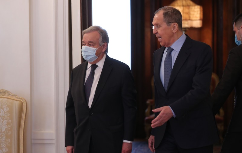 Șeful ONU, către Serghei Lavrov: Trebuie să punem capăt războiului