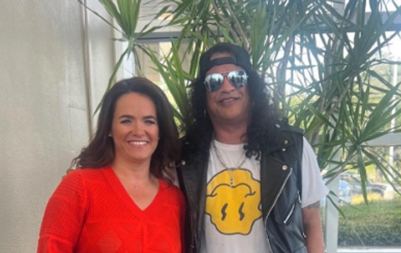 Președinta maghiară Katalin Novak, întâlnire cu Slash, legendarul chitarist de la Guns N'Roses: „Mulțumim pentru hiturile de neuitat”