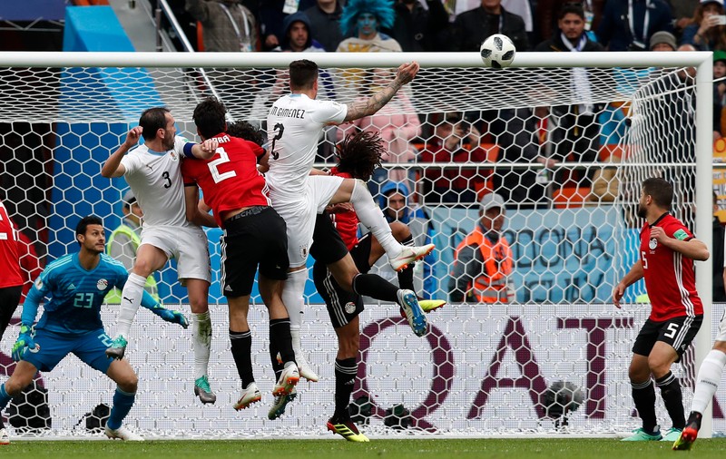 Egipt - Uruguay 0-1, în Grupa A de la Campionatul Mondial de fotbal Rusia 2018. Gimenez l-a făcut fericit pe suferindul Tabarez / FOTO&VIDEO