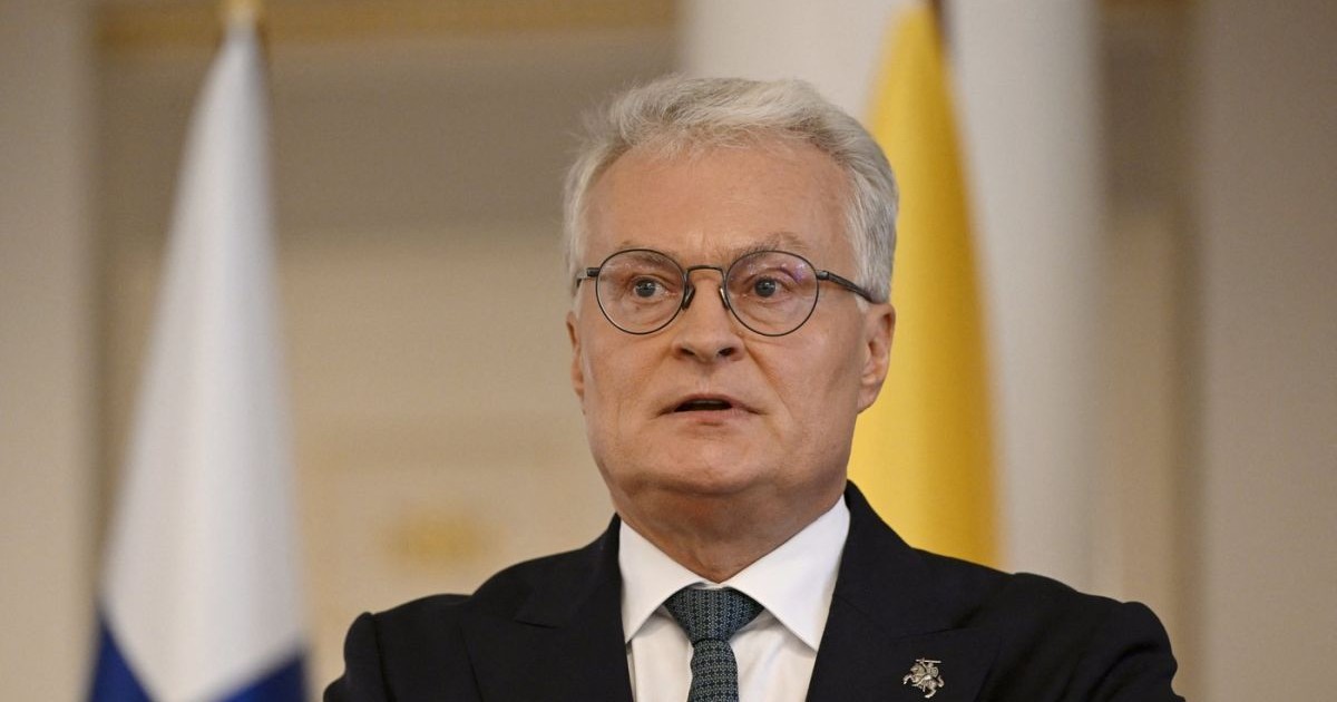 Președintele Lituaniei, Gitanas Nauseda susține o conferință de presă la Castelul Prezidențial din Helsinki, Finlanda, pe 2 septembrie 2025.