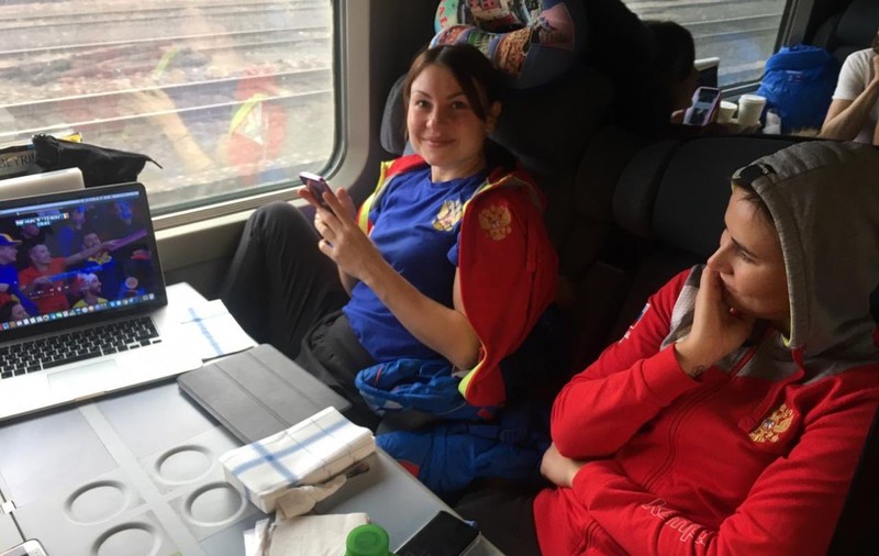 Handbalistele din naționala Rusiei au stat cu ochii pe tricolore și în tren | GALERIE FOTO&VIDEO