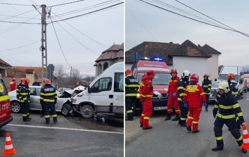 Microbuz cu minori, implicat într-un accident în Bihor. Nouă copii au fost răniți | VIDEO