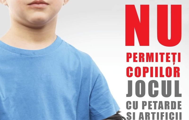 Inspectoratul pentru Situaţii de Urgenţă, apel la părinți înainte de Revelion: Nu permiteţi copiilor jocul cu petarde sau artificii