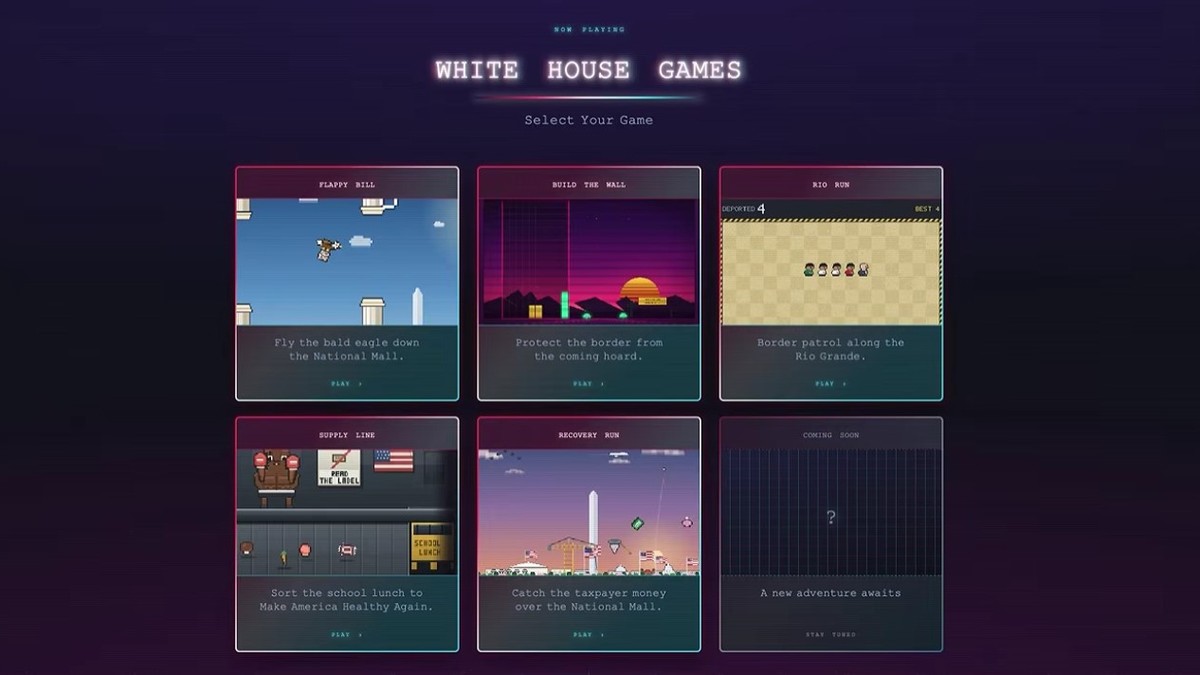 Casa Albă a lansat o pagină web cu jocuri video inspirate din politicile lui Donald Trump Sursa foto: captură YouTube/ The White House
